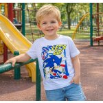 E plus M chlapecké tričko sonic LET´S GO krátký rukáv bílá – Sleviste.cz