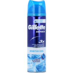 Gillette Series Sensitive Cool gel na holení 200 ml