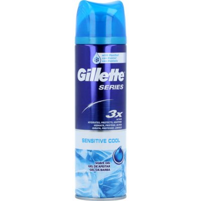 Gillette Series Sensitive Cool gel na holení 200 ml – Zboží Mobilmania