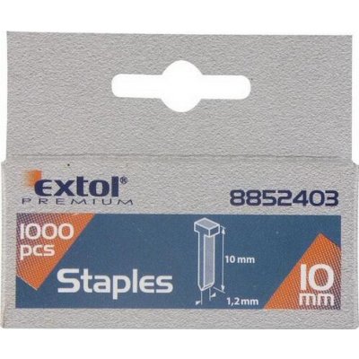 EXTOL PREMIUM 8852403 hřebíky, balení 1000ks, 10mm, 2,0x0,52x1,2mm – Zboží Mobilmania