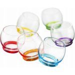 Crystalex Crystal Barevné tančící skleničky CRAZY 390ml 6ks – Sleviste.cz