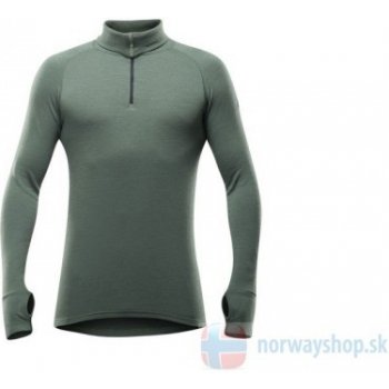 Devold triko Expedition man zip neck zelená