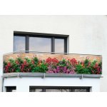 Maximex Plastová balkonová zástěna 500 x 85 cm Flowers – HobbyKompas.cz