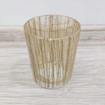 Clayre & Eef Skleněný svícen zlatý, 10 x 8 cm – Hledejceny.cz