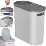 Curver SWING BIN 10L Odpadkový koš 24,6 x 19,8 x 37,3 cm šedý 03984-373 – Zboží Dáma