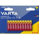 Varta Longlife Max Power AAA 10ks 4703101410 – Zboží Živě