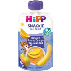 Hipp BIO SNACKIE hruška pomeranč mango banán rýže 120 g