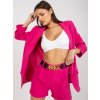 Dámský kostým Italy Moda set saka a šortek -dhj-kmpl-7684-1.06-pink