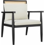 tectake 405312 Manuela s vídeňským proutím a extra polštářem bílá – Zboží Mobilmania