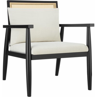 tectake 405312 Manuela s vídeňským proutím a extra polštářem bílá – Zboží Mobilmania