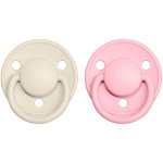 Bibs De Lux silikon Ivory baby pink 2 ks – Hledejceny.cz