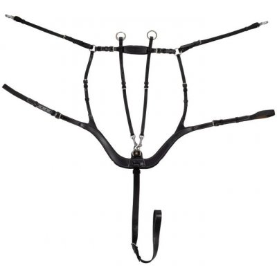 Equestro Anatomický kožený poprsník Černá – Zboží Dáma