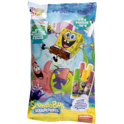 Sweet'n Fun Sponge Bob Ice Pops - zmrzliny ke zmražení s ovocnou složkou 10x50ml – Zboží Dáma