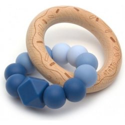 Mimijo silikonové donut Nebe sv. modrá tm. modrá