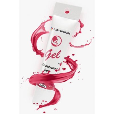 Food Colours gelová barva tuba Strawberry Red 30 g – Hledejceny.cz