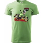 Simson S51 Enduro zelený V1 pánské tričko Basic – Zboží Mobilmania