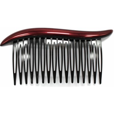 Hřebínek s vínově červenou vlnkou – Zboží Dáma