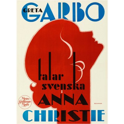 Obrazová reprodukce Anna Christie, Ft. Greta Garbo (Retro Movie Cinema), (30 x 40 cm)