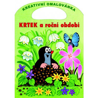 Krtek a roční období Kreativní omalovánky A4 s výsekem