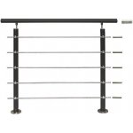 Treba Frewa Set zábradlí AG6, 1500 mm, hliník, vrchní montáž, antracit 130.08.0058 – Hledejceny.cz