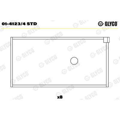 Ojniční ložisko GLYCO 01-4123/4 STD – Sleviste.cz