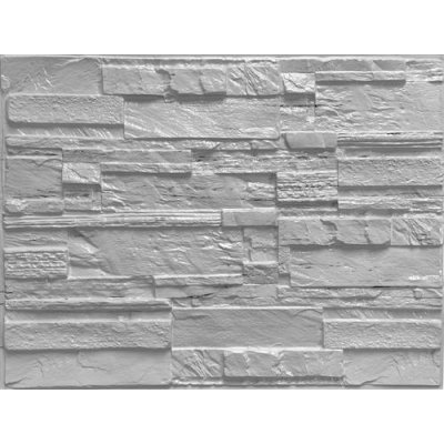 Impol Trade 3D PVC 18 440 x 580 mm, ukládaný kámen šedý s hnědým žíhaním 1ks – Zboží Mobilmania