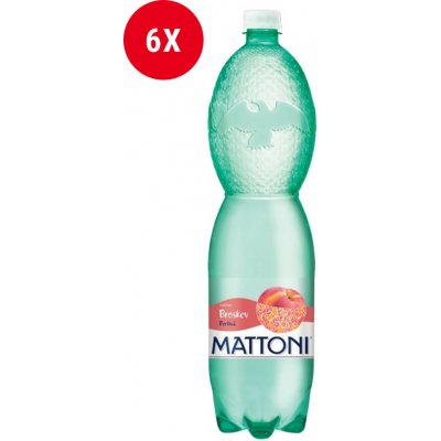 Mattoni broskev minerální voda perlivá 6 x 1500 ml – Zbozi.Blesk.cz