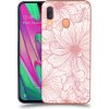 Pouzdro a kryt na mobilní telefon Samsung Pouzdro ACOVER Samsung Galaxy A40 A405F s motivem Floral I