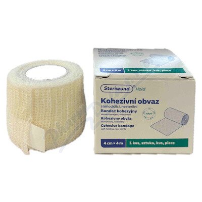 Steriwund Kohezivní obvaz samodržící nesterilní 4 cm x 4 m – Zboží Dáma