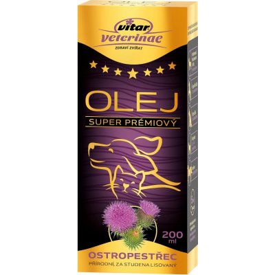 Vitar Veterinae Ostropestřec olej 200 ml – Zboží Mobilmania