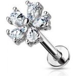 Šperky4U piercing do brady labreta kytička LB1082-1208-C – Zboží Dáma