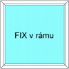 Okno Ekosun Plastové okno Ekosun 6 Jednodílné Fix v Rámu 120x60 Bílá - Bílá