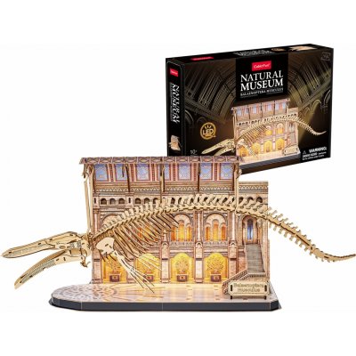 CubicFun 3D puzzle Natural Museum: Plejtvák obrovský svítící 222 ks – Zboží Mobilmania