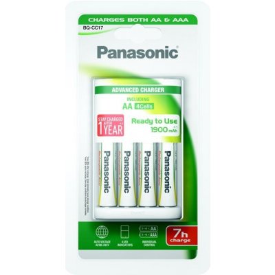 Panasonic BQ-CC17 Andvanced + 4x AA 1900 mAh K-KJ17MGD40E