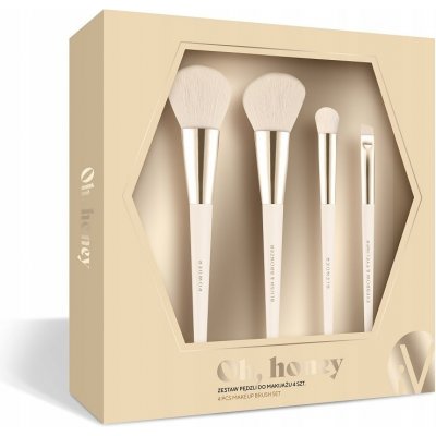 Inter Vion Oh Honey Makeup Brush sada štětců na make-up 4 ks