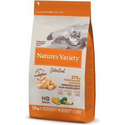 Nature's Variety selected pro kastrované kočky s kuřecím 1,25 kg – Sleviste.cz