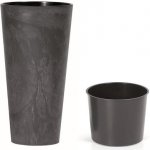 Prosperplast Květináč TUBUS SLIM BETON EFFECT antracit 30 cm – Sleviste.cz