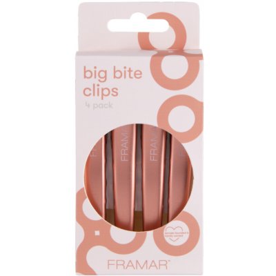 Framar Big Bite Clips Rose Gold 4 pcs – Hledejceny.cz