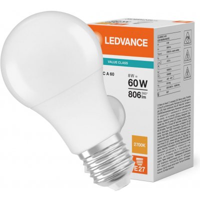 LEDVANCE Osram LEDVANCE Osram LED CLASSIC A 8.5W 827 FR E27 LED CLASSIC A 8.5W 827 FR E27 – Hledejceny.cz