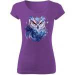 Tričko s potiskem Sova dámské Fialová – Hledejceny.cz