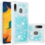 Pouzdro Glitter gelové Samsung Galaxy A30 / A20 - světlemodré