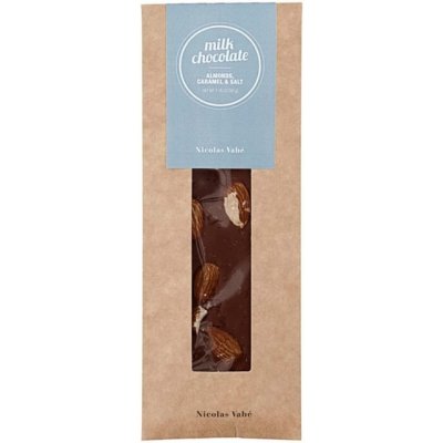 Nicolas Vahé Mléčná čokoláda karamel, sůl & mandle 50 g – Zboží Mobilmania