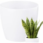 Lepaso Plastový květináč Magnolia Jersey 360 mm bílý – Sleviste.cz