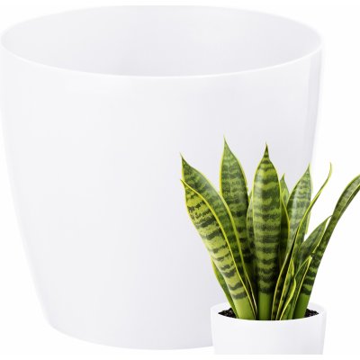 Lepaso Plastový květináč Magnolia Jersey 360 mm bílý – Sleviste.cz