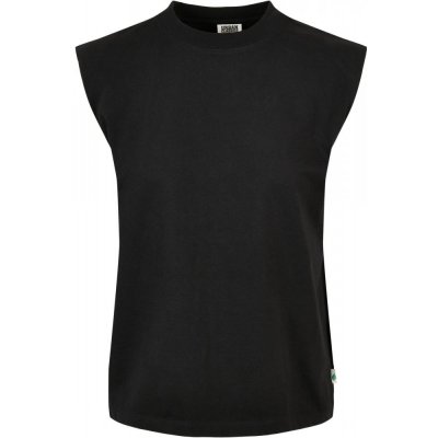 Ladies Organic Heavy Padded Shoulder Tank black