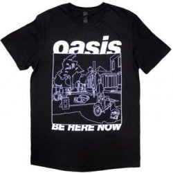 Oasis Unisex T-shirt: Be Here Now Line Drawing