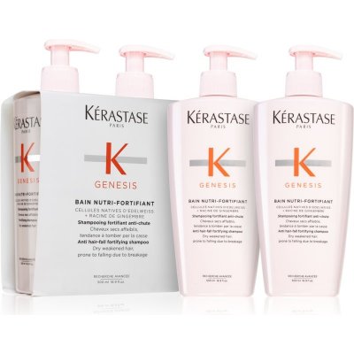 Kérastase Genesis Bain Nutri-Fortifiant posilující šampon pro slabé vlasy s tendencí vypadávat 2x500 ml – Zbozi.Blesk.cz