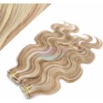 Vlnité DELUXE clip in vlasy REMY 50cm světlý melír #12/613 – Hledejceny.cz