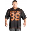 Pánské sportovní tričko Gasp NO1 FOOTBALL TEE BLACK/FLAME tričko černo-oranžové