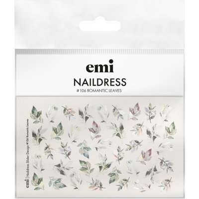 E.Mi Vodolepka Naildress Slider Design 106 Romantic Leaves – Sleviste.cz